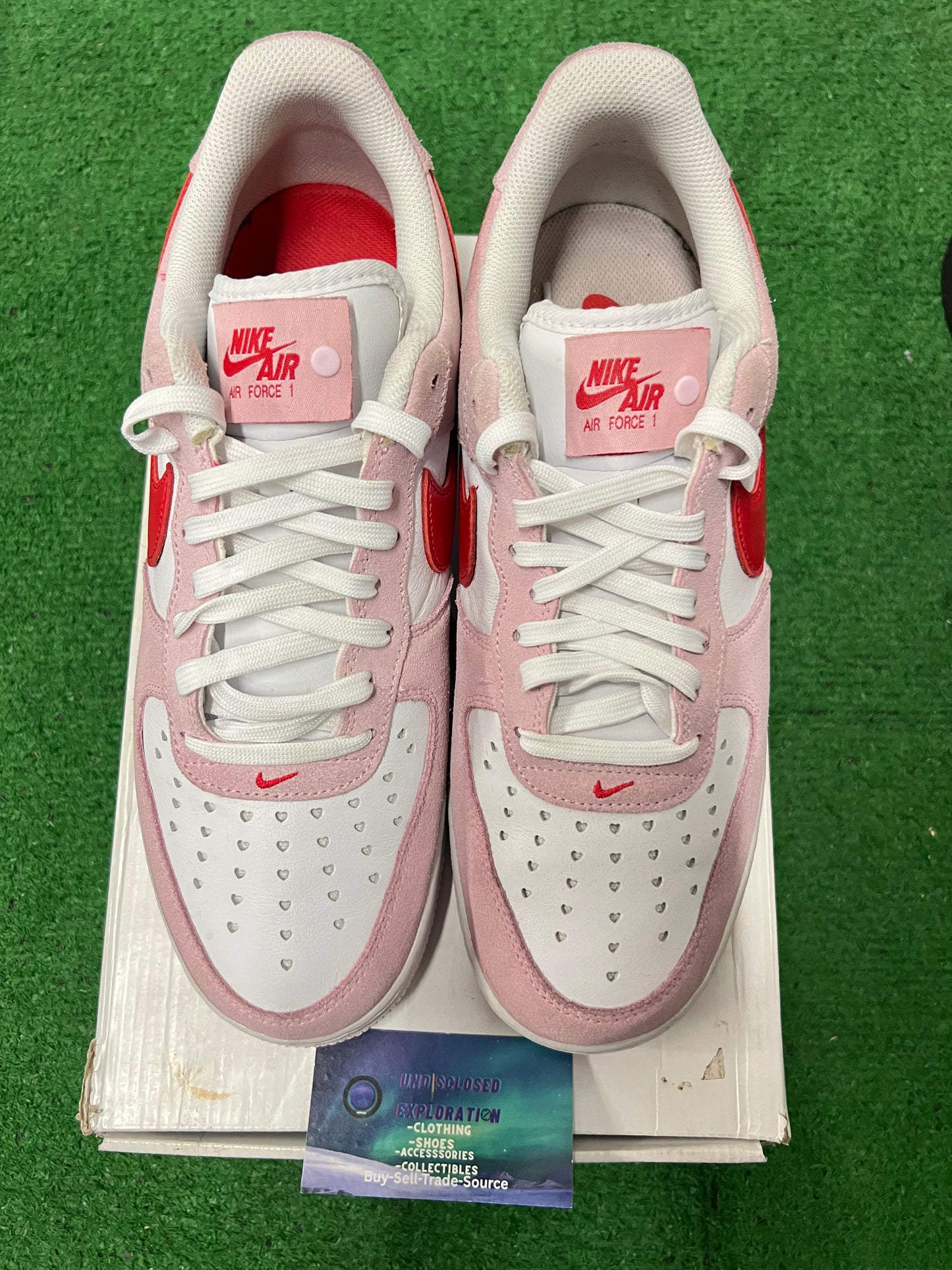 Nike Air Force 1 low Valentine’s Day love letter size 11men/12.5women