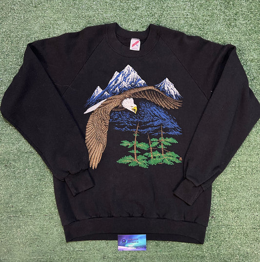 Vintage 1990s Eagle Nature crewneck