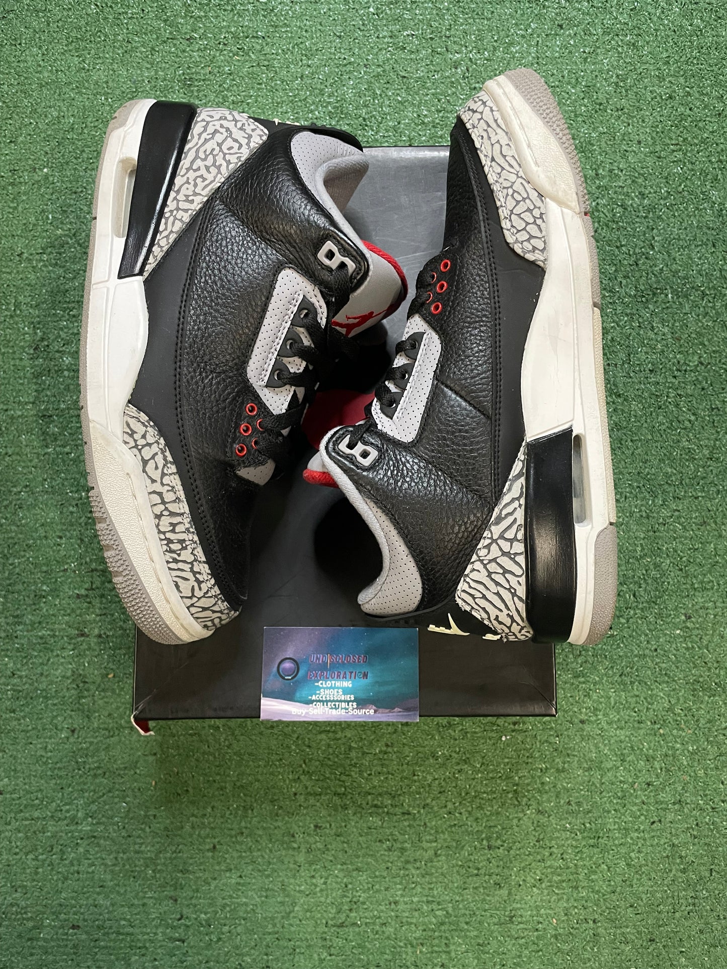Air Jordan 3 black cement 2018 size 8.5men/10women