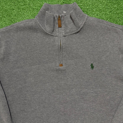 Polo Ralph Lauren Quarter Zip Fleece Grey