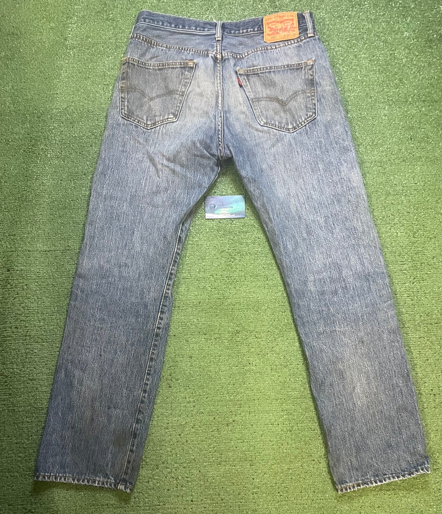 Levi’s 501 distressed jeans