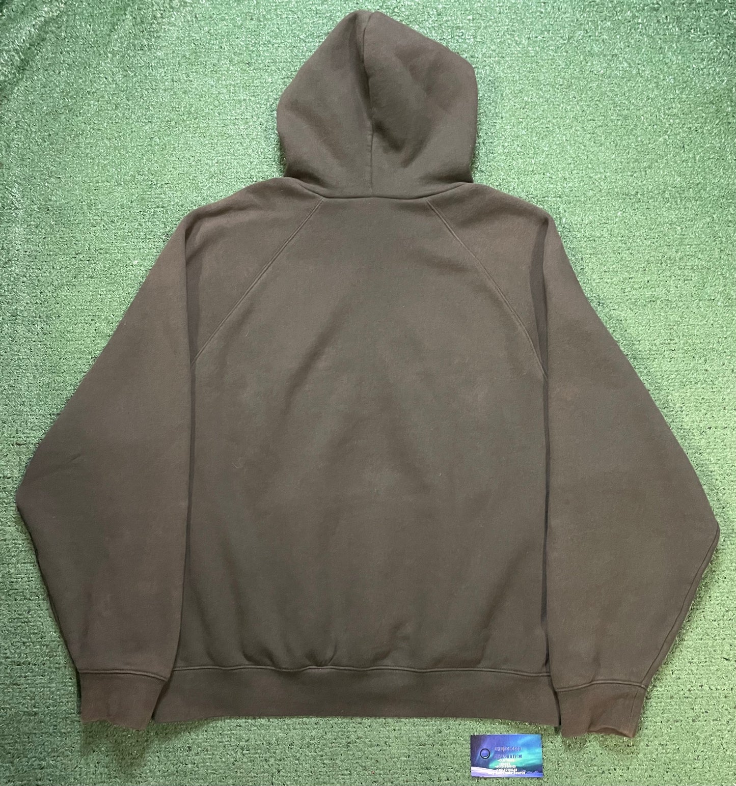 Fear Of God Essentials brown hoodie