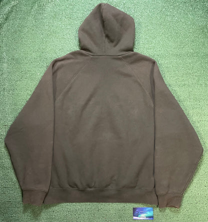 Fear Of God Essentials brown hoodie