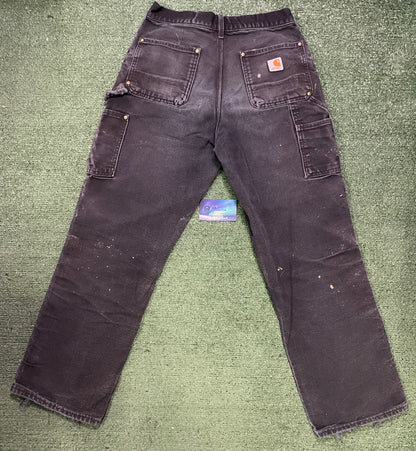 Vintage Carhartt black double knees pants