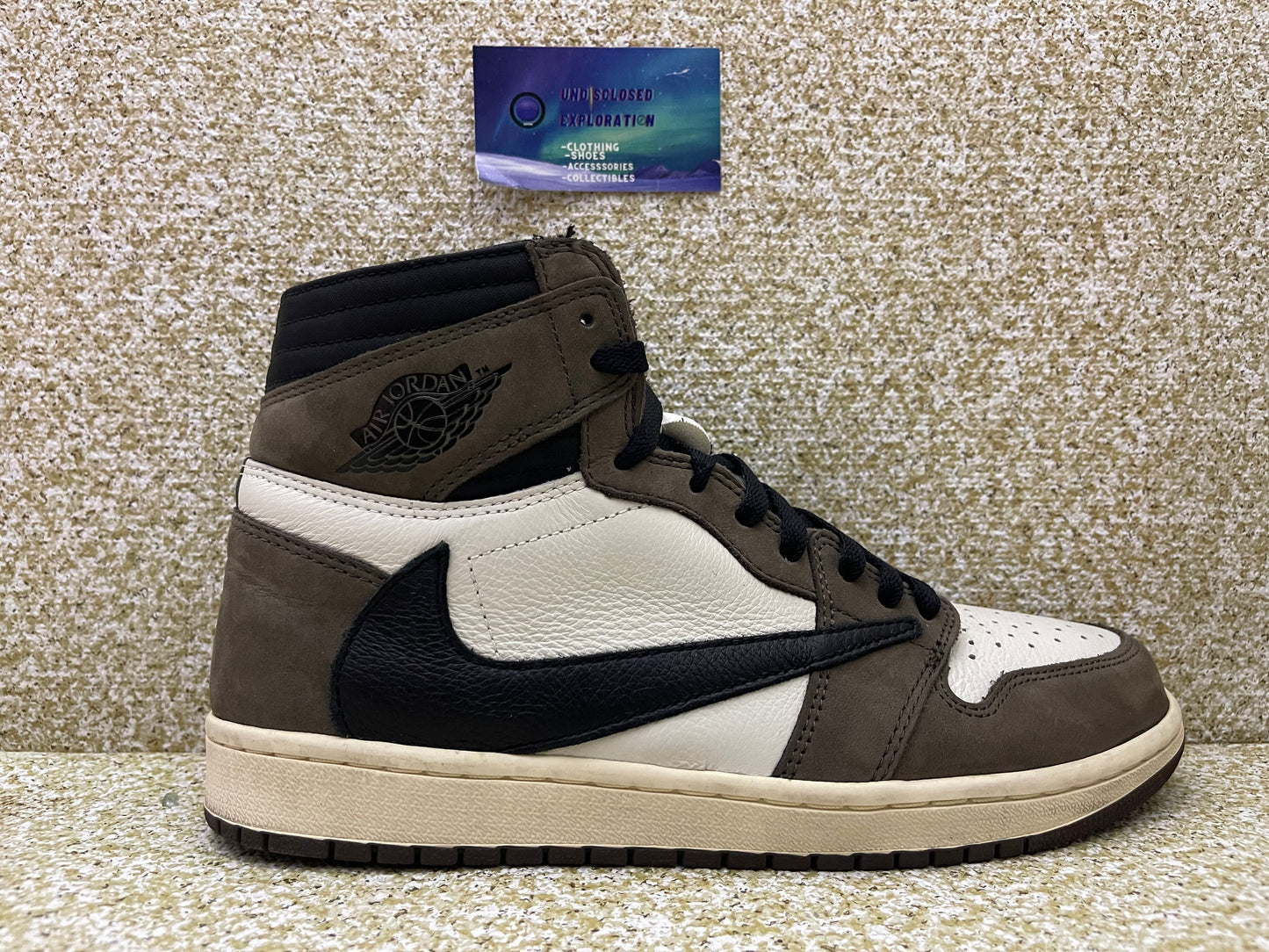 Jordan 1 High Travis Scott Mocha 10 Men/11.5 Women “Preowned”