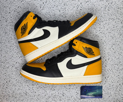 Jordan 1 Yellow Toe Taxi 10 Men/11.5 Women “Preowned”