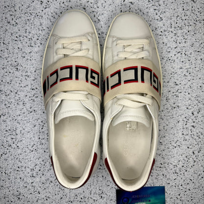 Gucci Ace Stripe Ivory 7.5 Uk/8 US Men “Preowned”