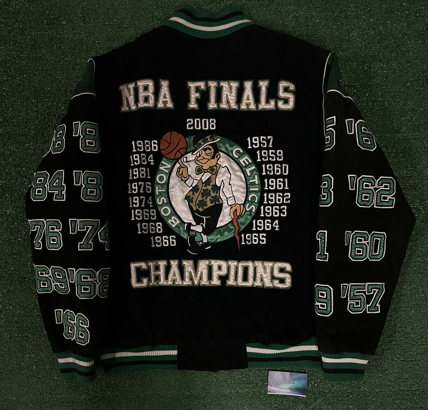 Vintage 2000s Boston Celtics suede jacket