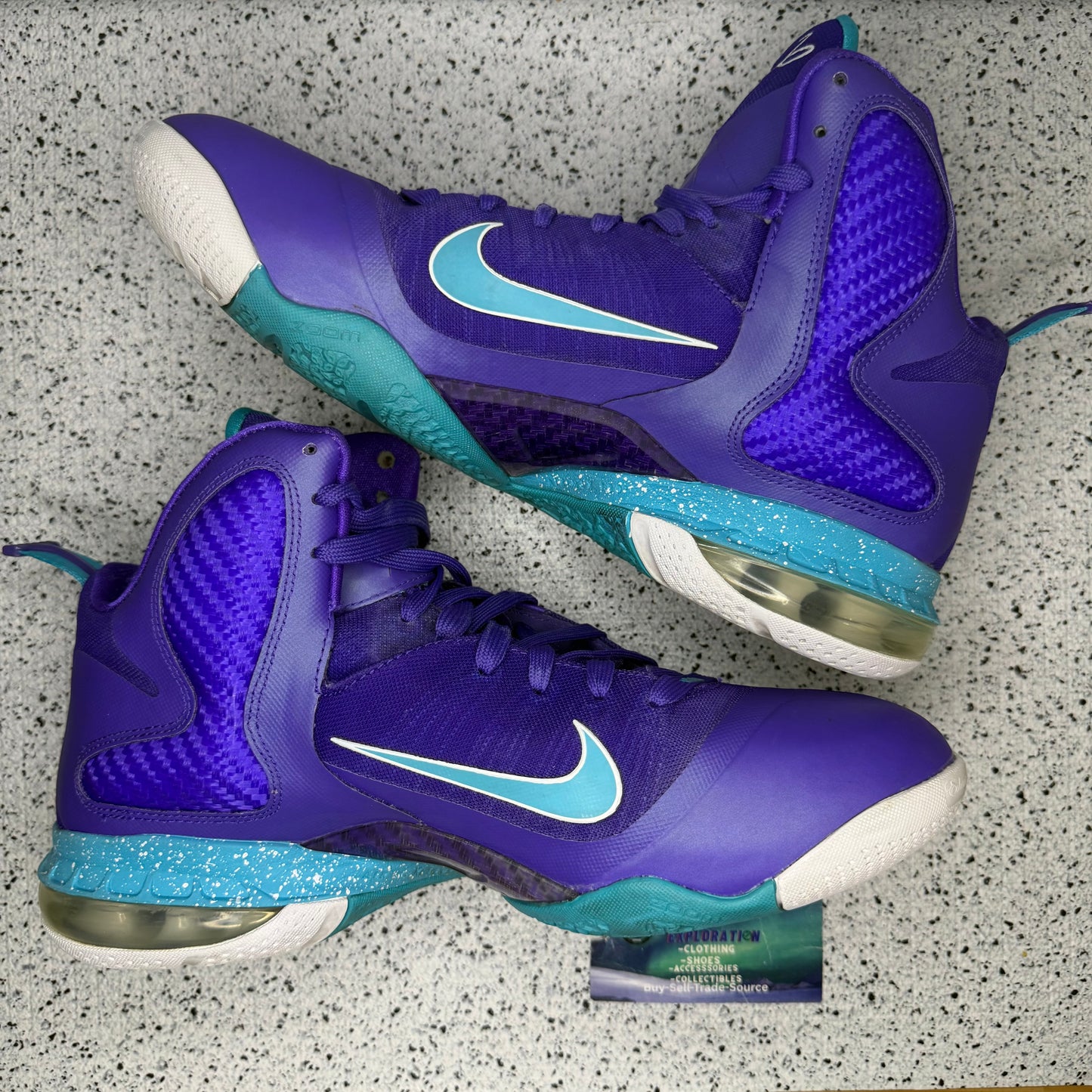 Nike LeBron 9 Summit Lake Hornets 10 Men “Preowned”