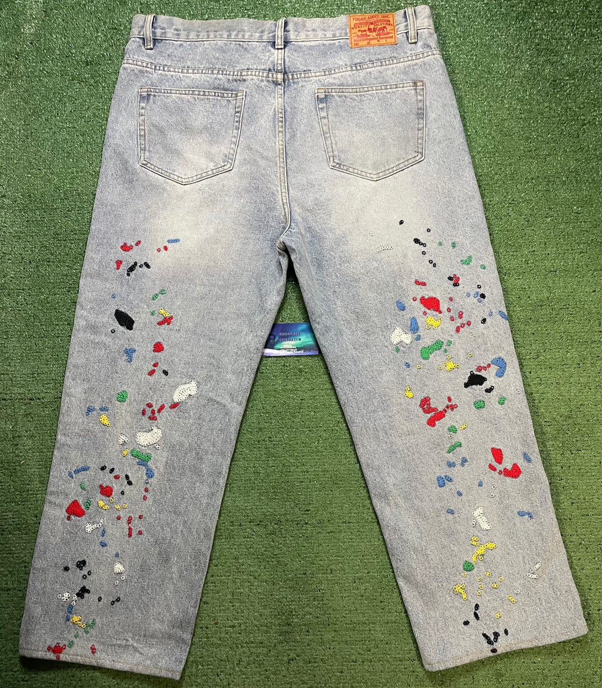 FUGAZI Chain Splatter Jeans