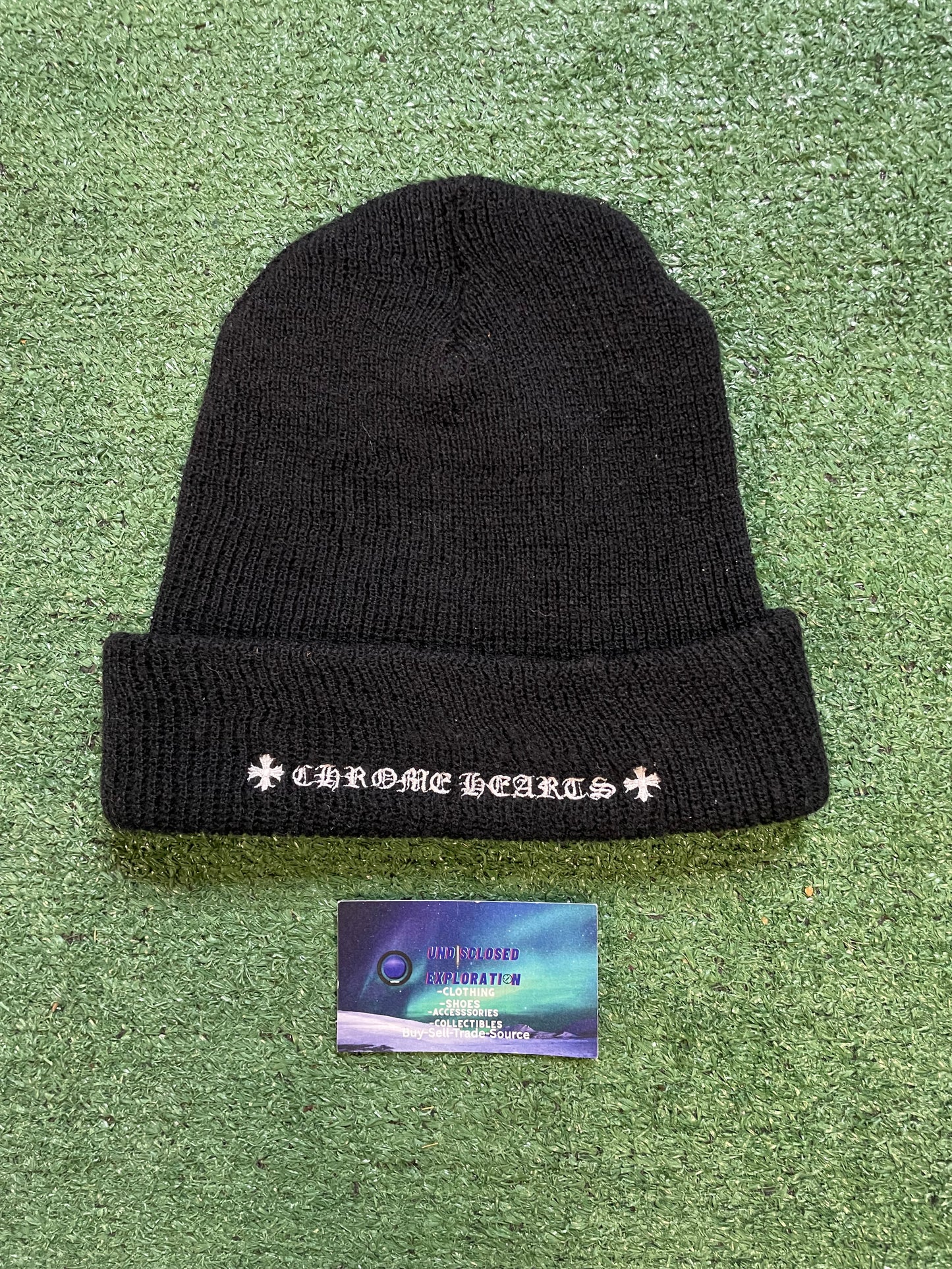 Chrome Hearts plus cross black beanie