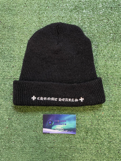 Chrome Hearts plus cross black beanie