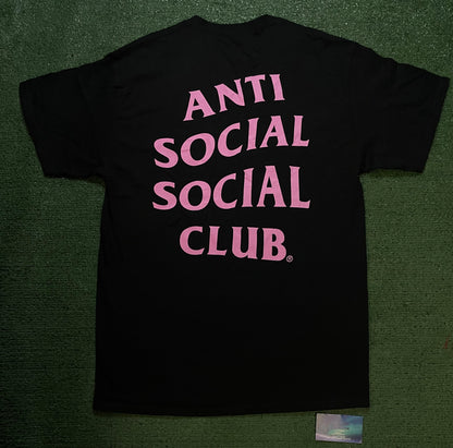 Anti Social Social Club black & pink tee
