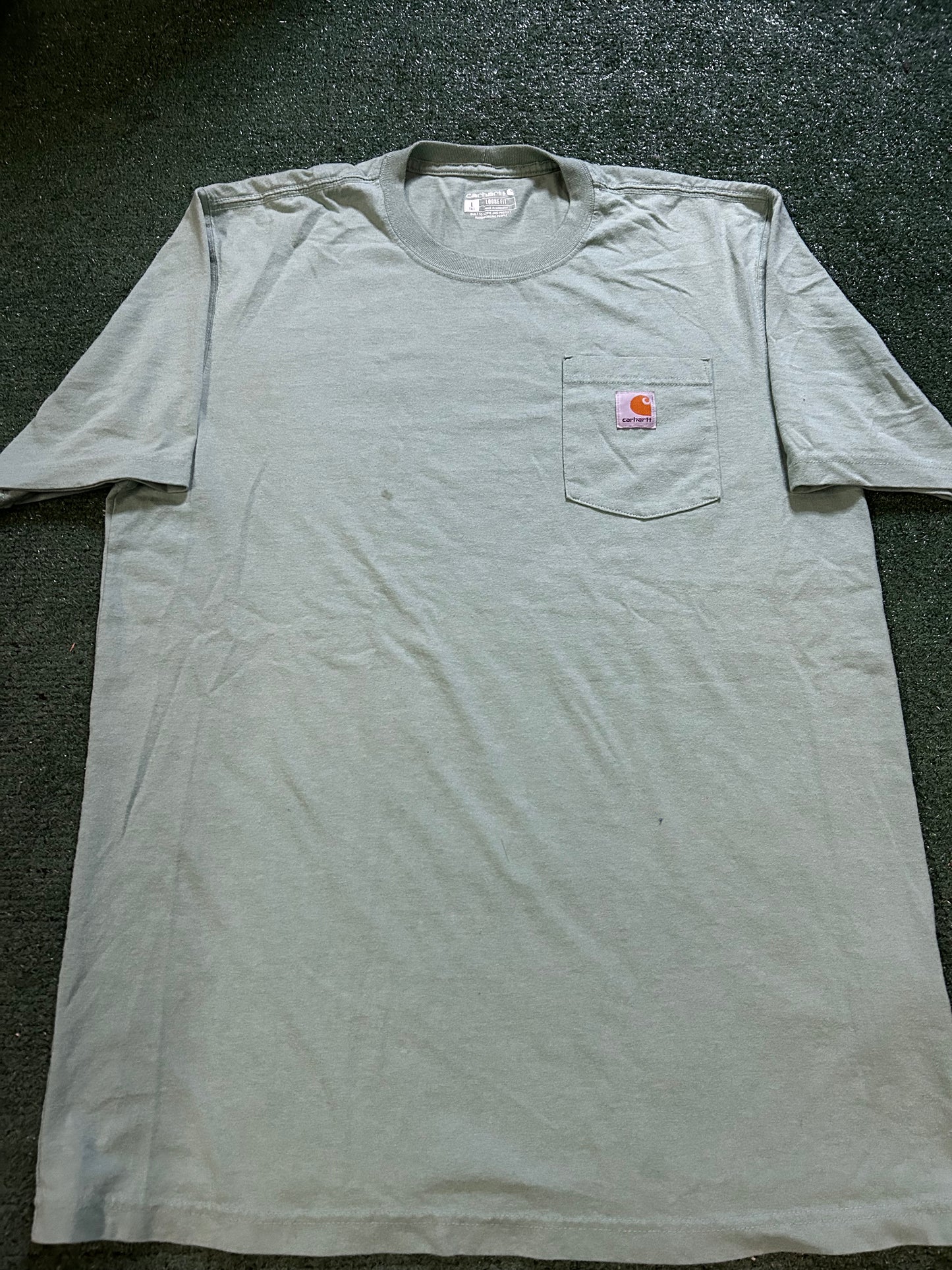 Carhartt Teal pocket tee