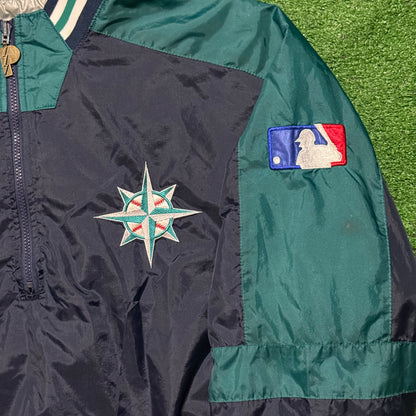 Vintage Seattle Mariners Reversible Pullover Windbreaker