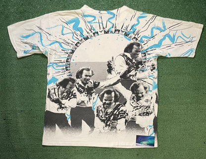 Vintage 1990s Neil Diamond in the round all over print tee