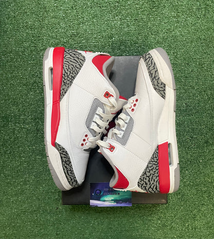 Air Jordan 3 fire red 2022 size 6.5youth/8women