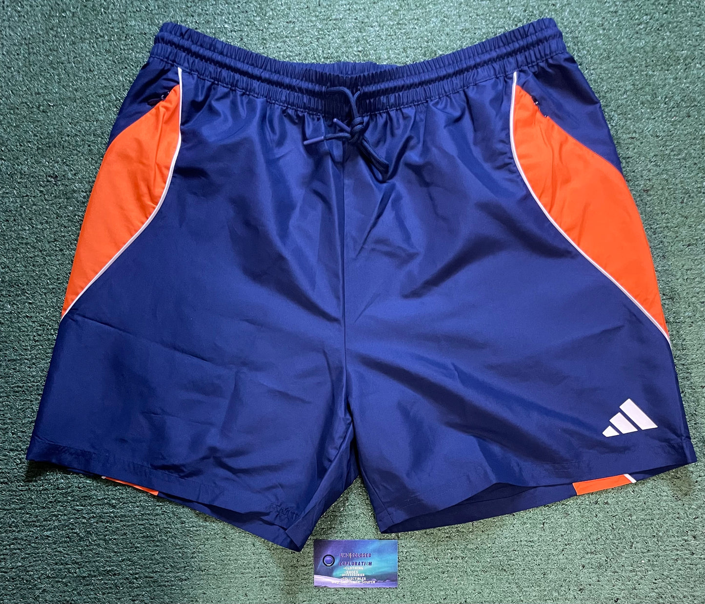 Adidas dark blue & orange shorts