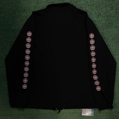 Vintage 2000s Independent truck black button up jacket