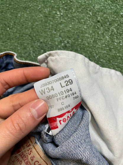 Vintage 1990s Levi 501 blue jeans