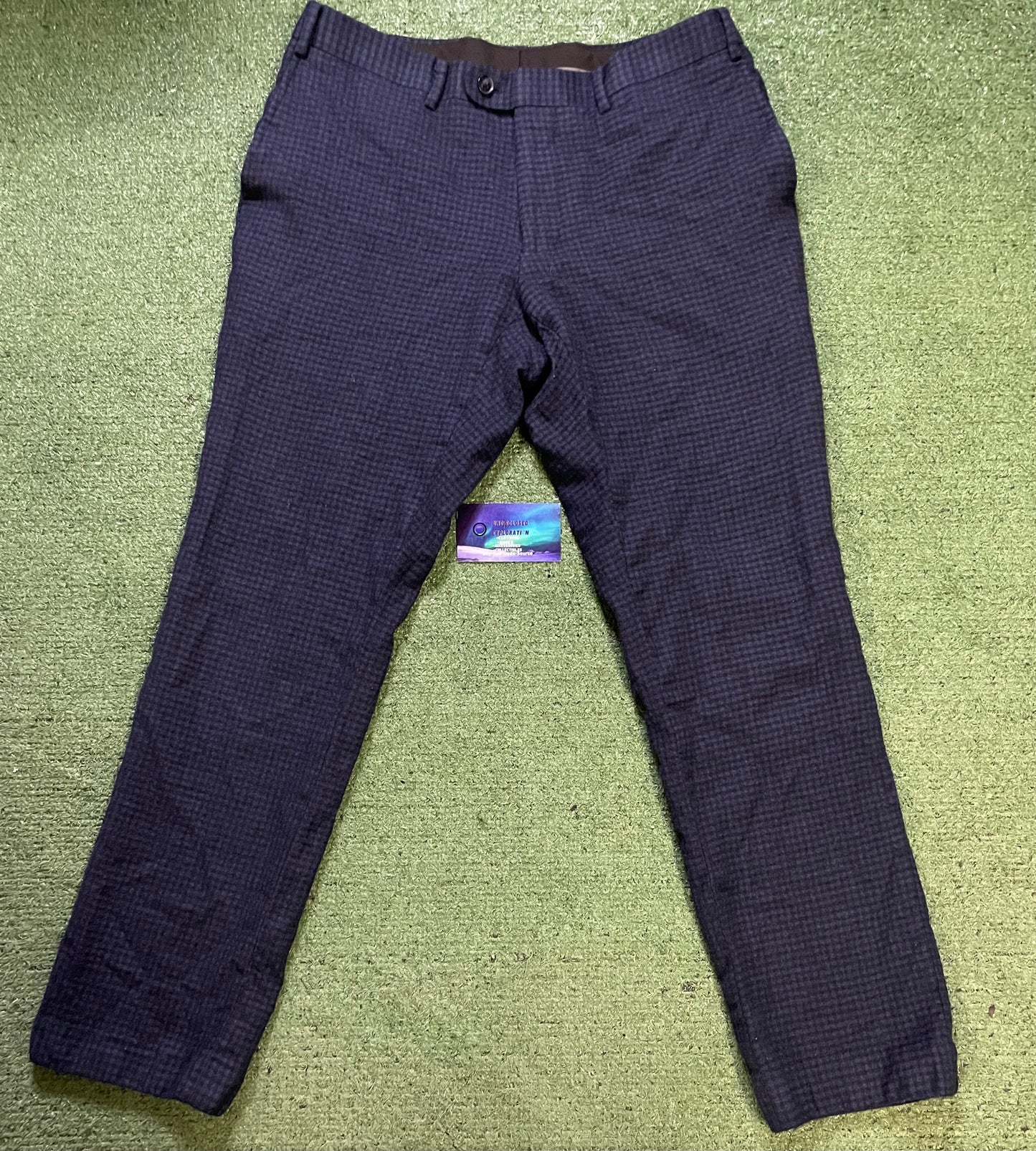 Indochino blue checkered pants