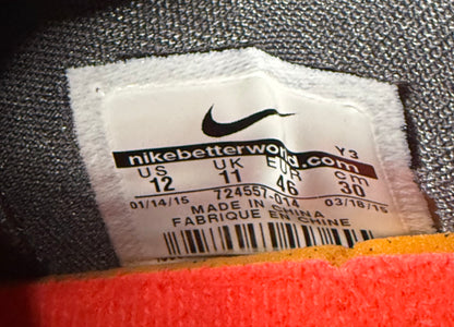 LeBron 12 Low Wolf Grey 12 Men/13.5 Women “Preowned”