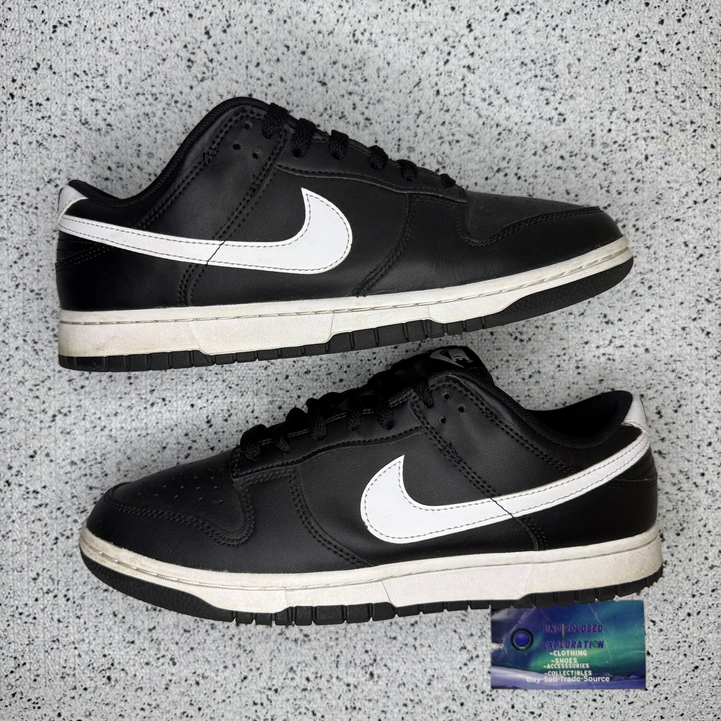 Nike Dunk Low Reverse Black White 9 Men “Preowned”