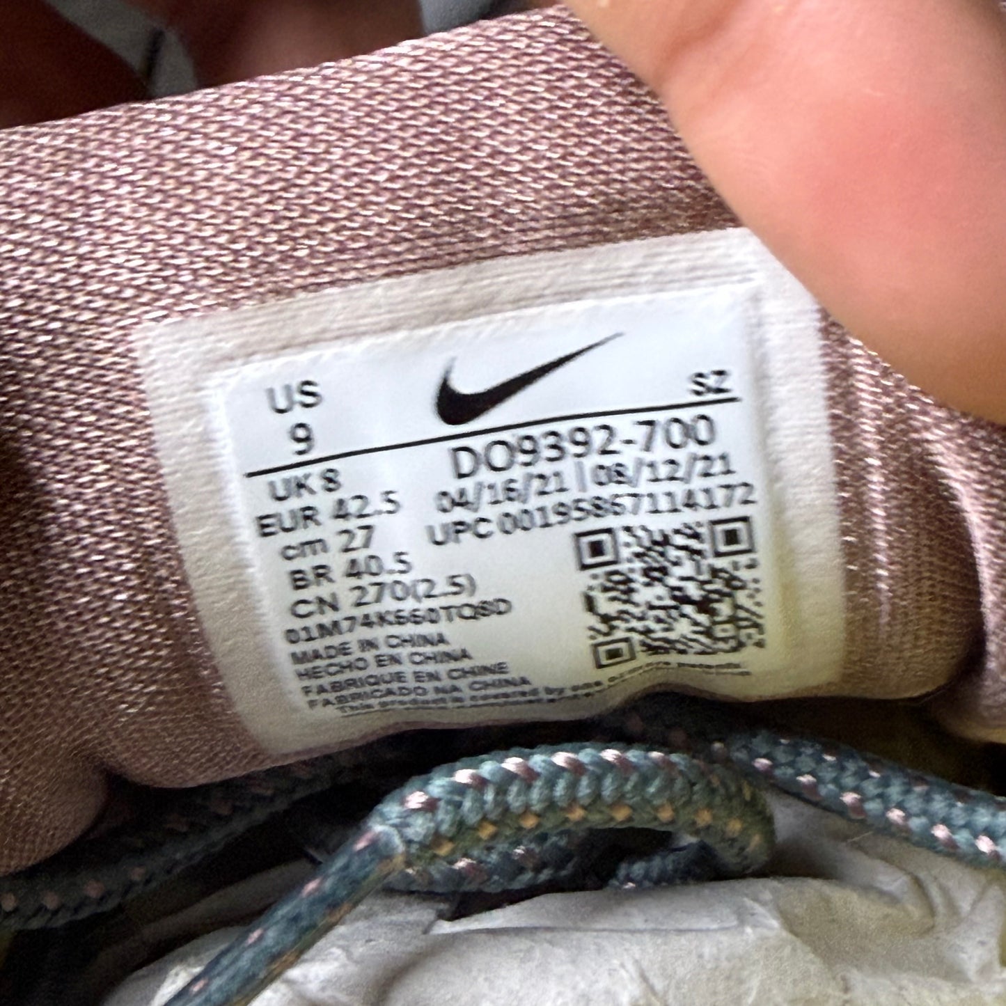 Nike Air Max 1 Travis Scott Saturn Gold 9 Men/10.5 Women “Preowned”