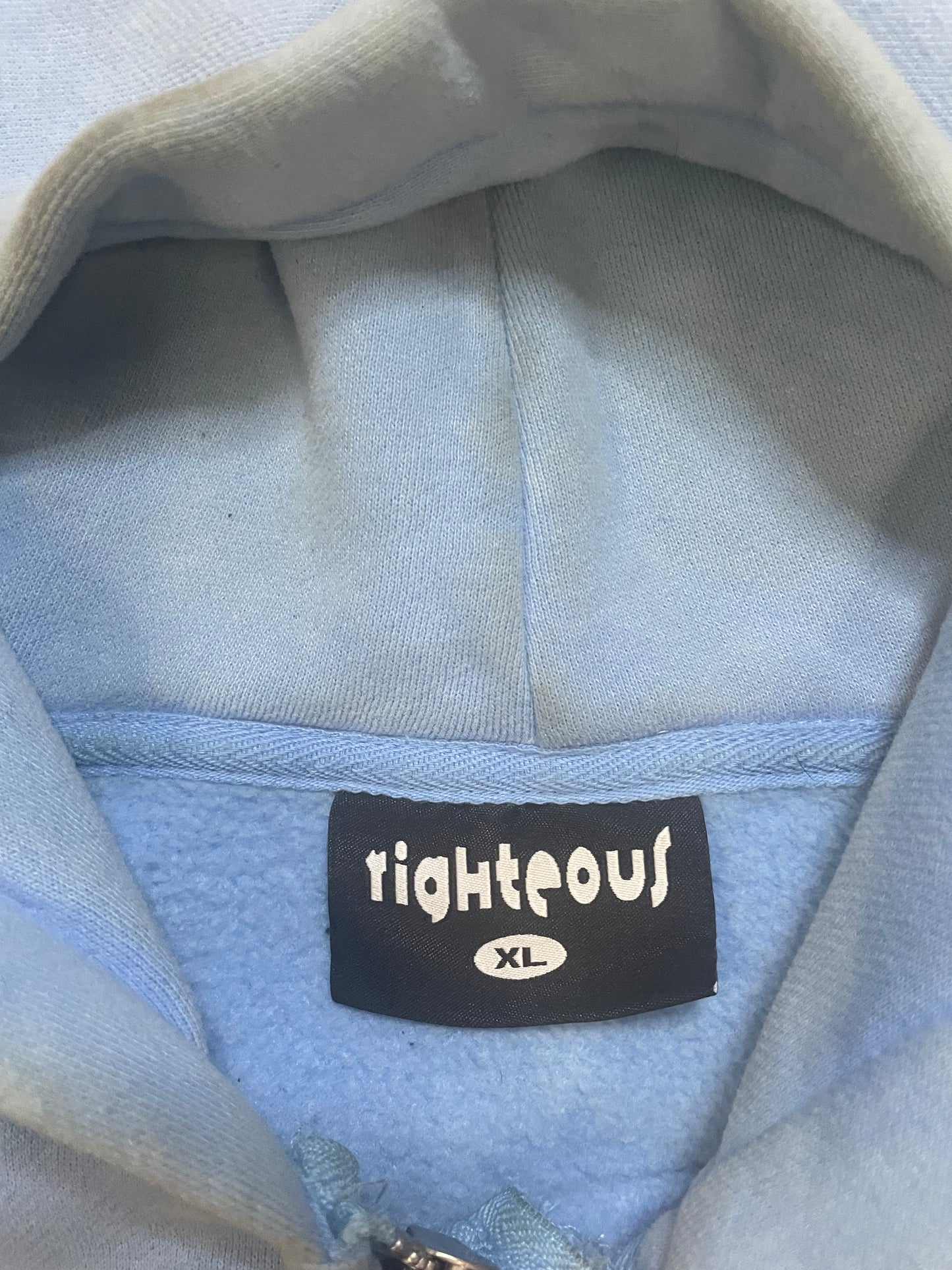 We Are Righteous Risen King Zip Up blue Hoodie