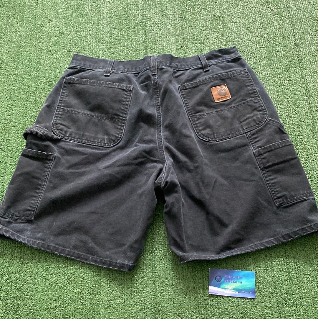 Carhartt black denim shorts