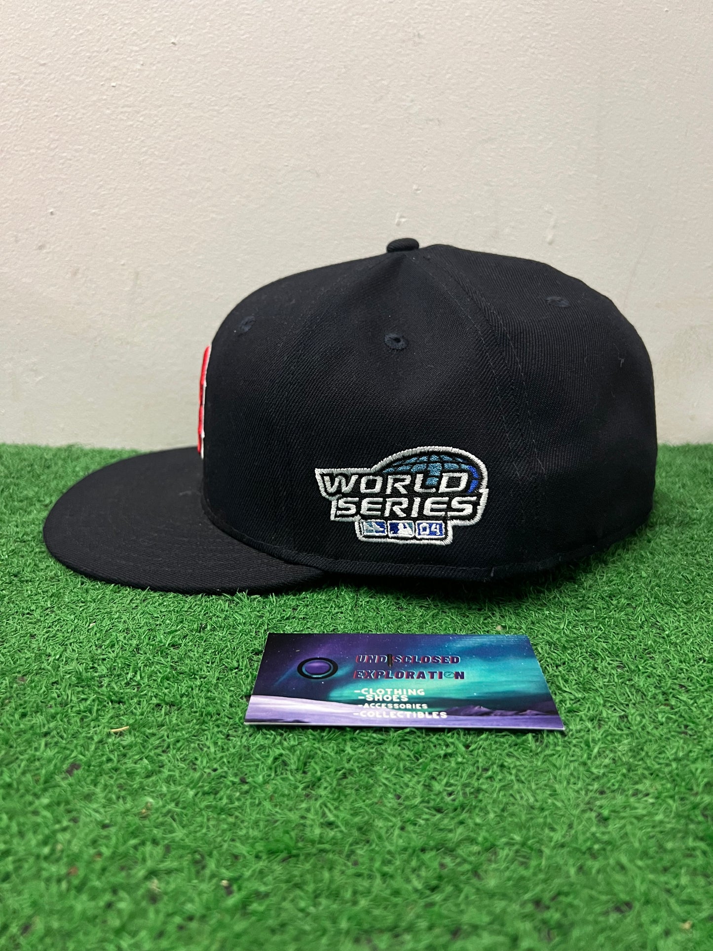 Boston Red Sox World Series patch fitted hat