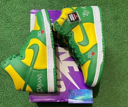 Nike dunk high x supreme by any means Brazil