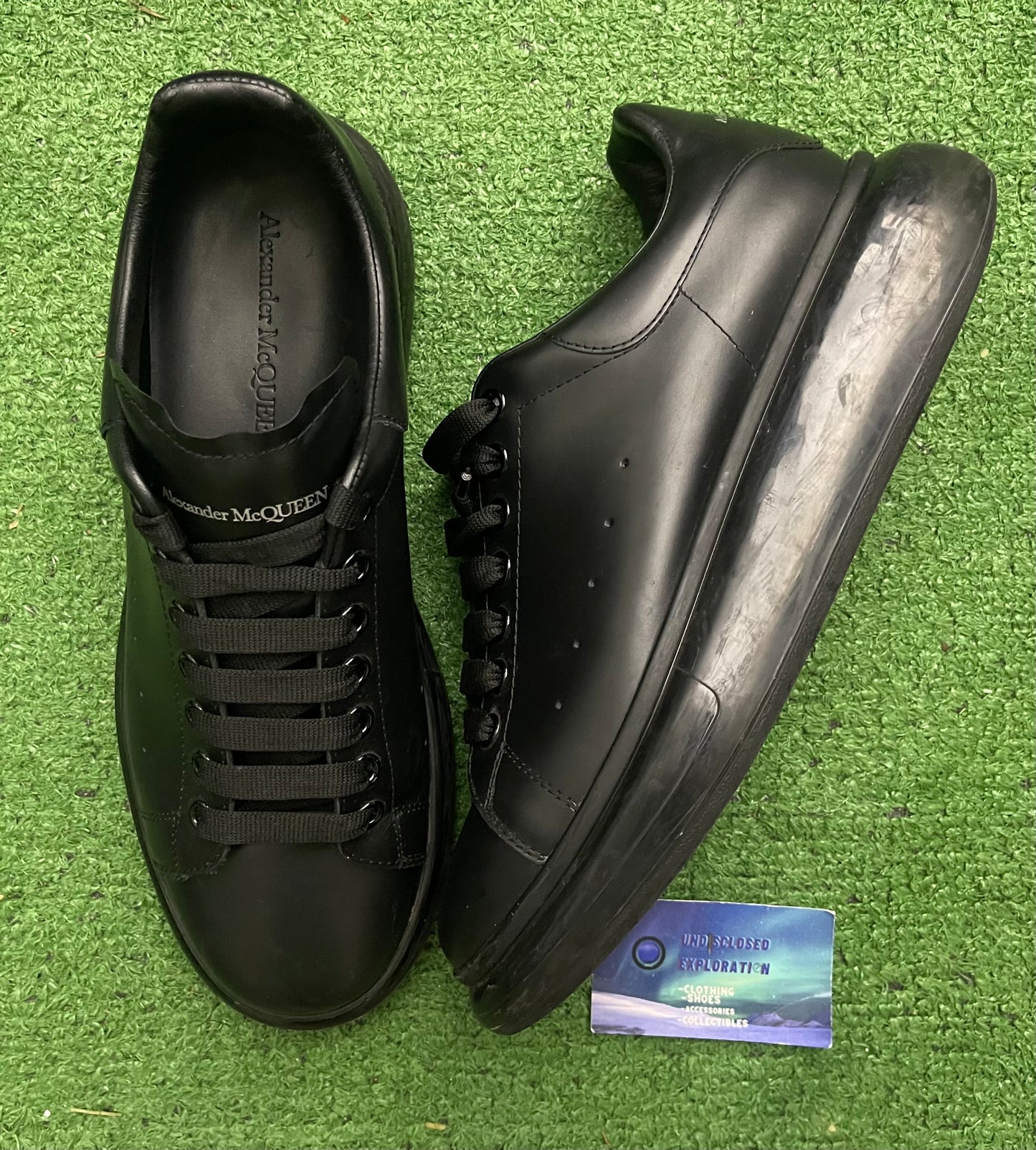 Alexander McQueen Oversized Sneaker Clear Sole Black 45 EU/12 Men “Preowned”