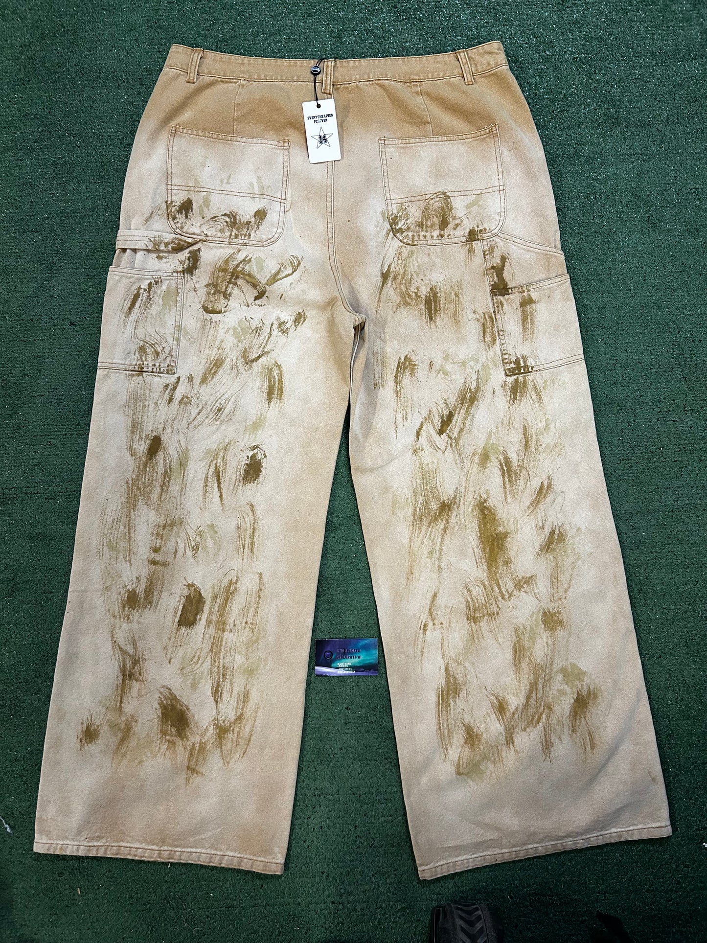 Vale beige carpenter pants