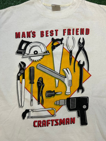 Vintage 1990s Craftsman man’s best friend tee