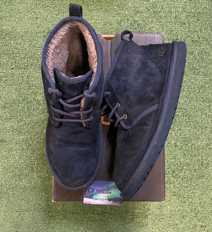 Ugg neumel navy boots Size 14men/15.5women