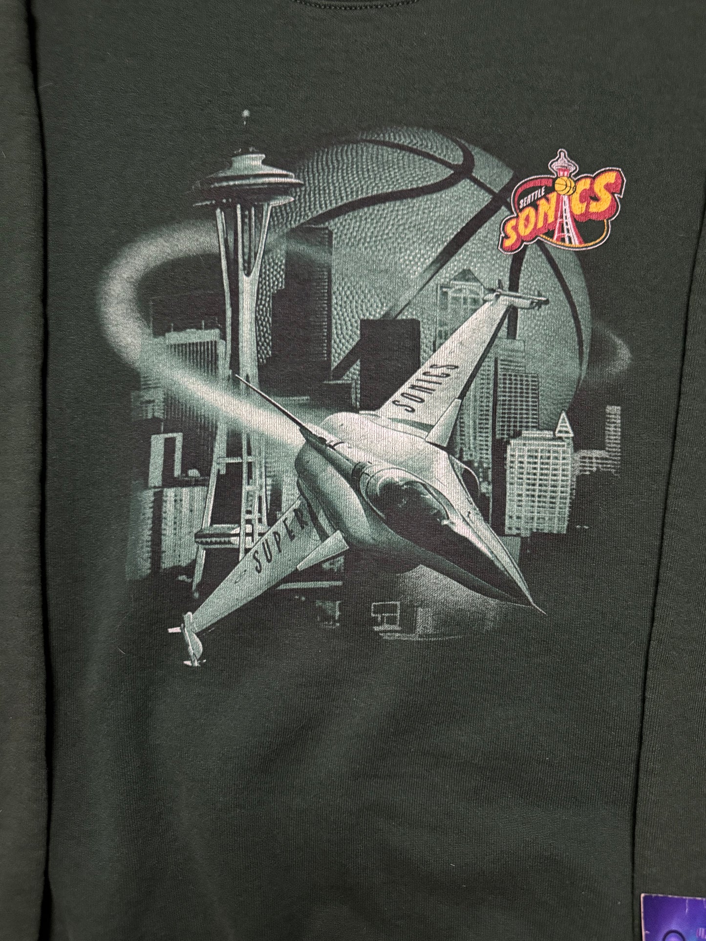 Vintage Seattle SuperSonics Crewneck Jet