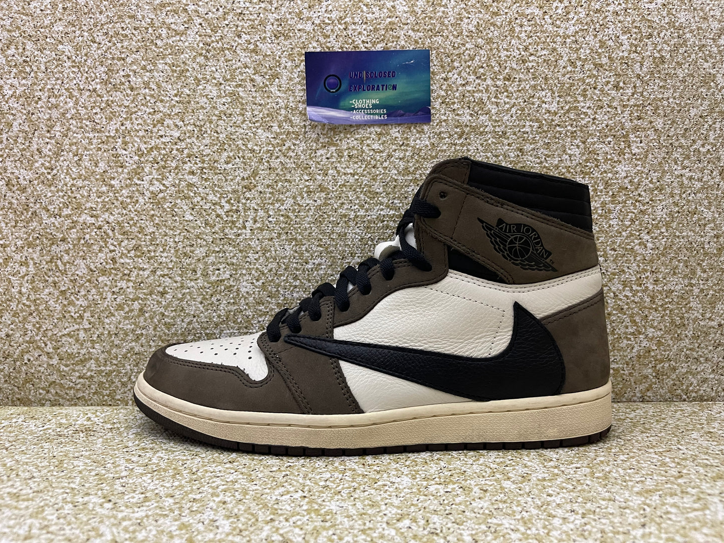 Jordan 1 High Travis Scott Mocha 10 Men/11.5 Women “Preowned”