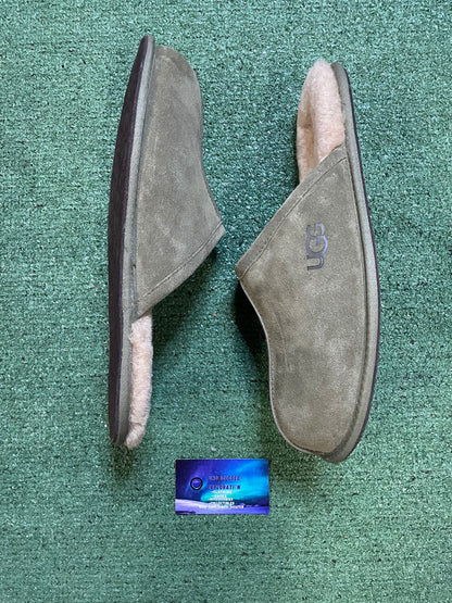 UGG olive green scuff slippers