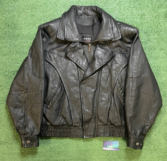 Vintage Wilson black leather jacket