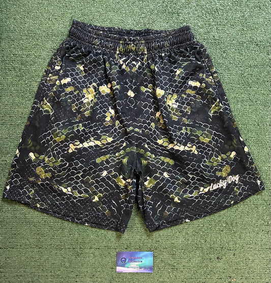 Lucky dog snakeskin shorts