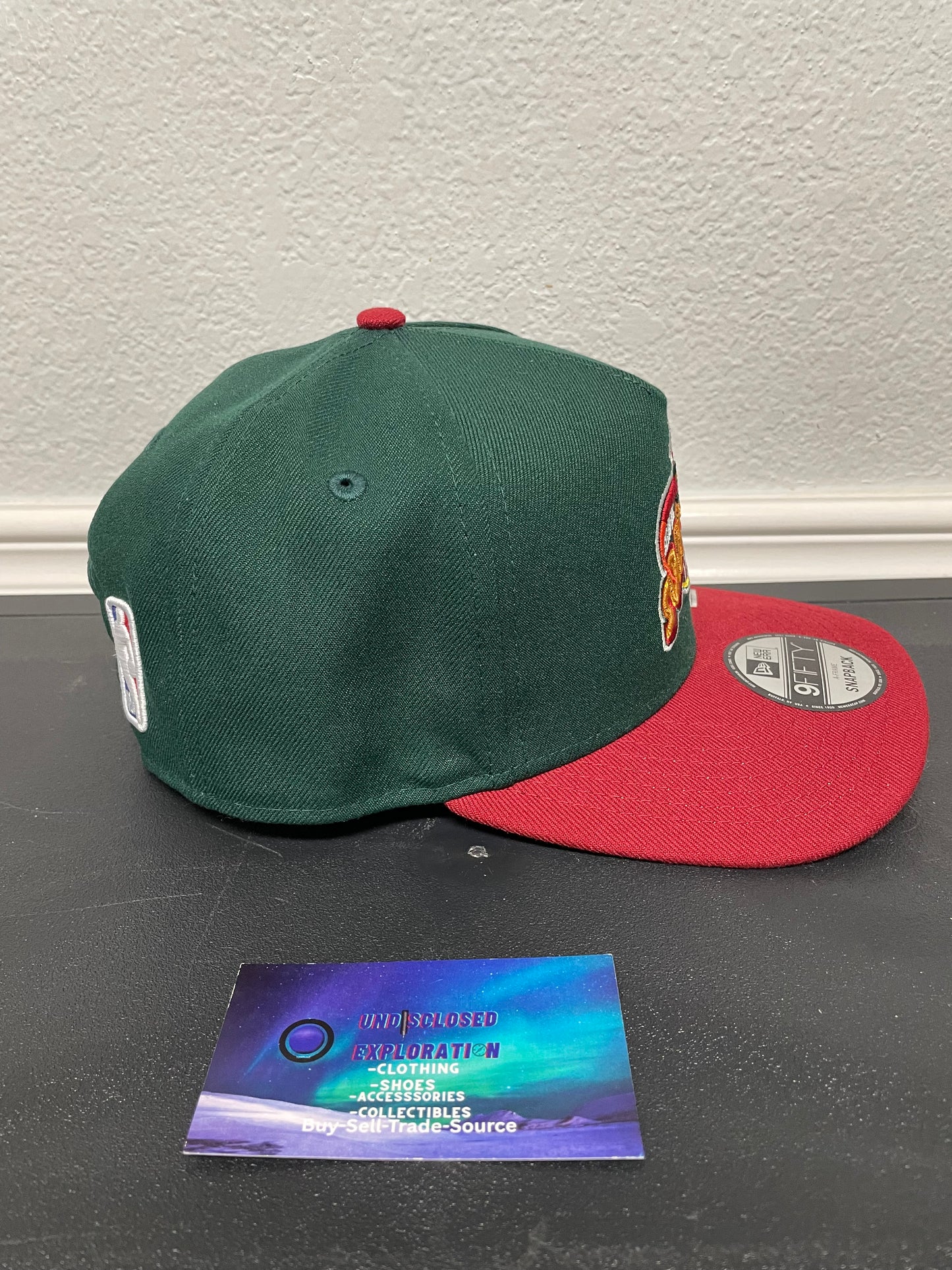 Seattle Sonics skyline green and red new era hat