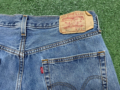 Vintage 1990s Levi 501 blue jeans