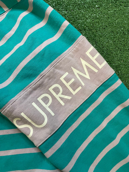 Supreme stripped half zip