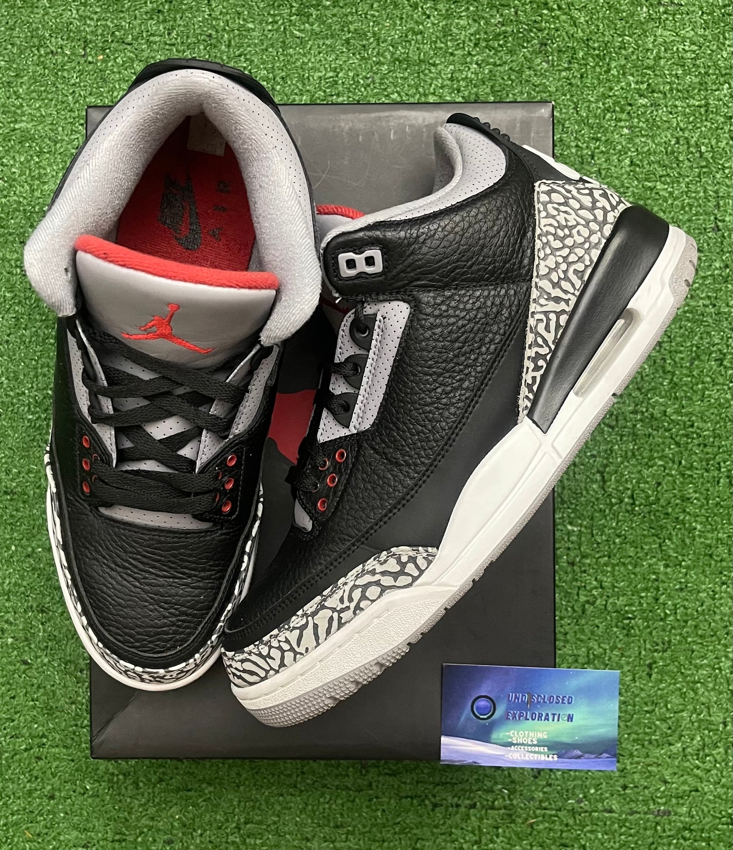 Jordan 3 Black Cement “Preowned” Size 10 men