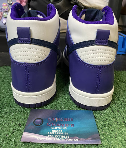 Nike dunk high midnight navy size 5.5youth/7women