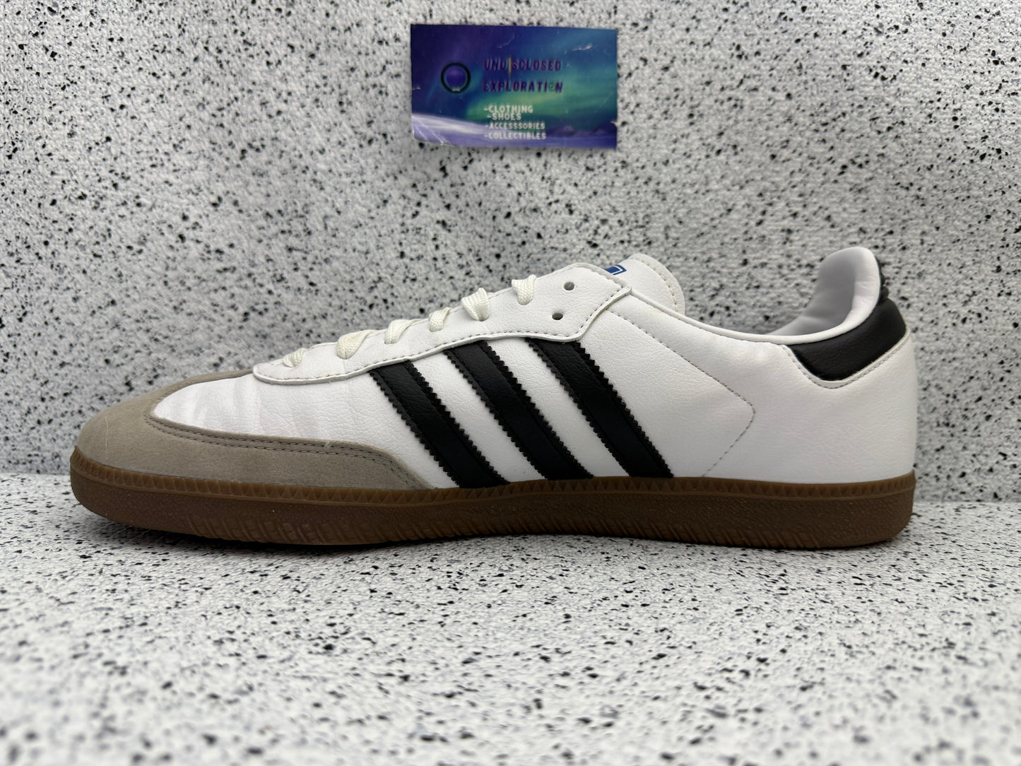 Adidas Samba Vegan White Gun 12 Men/13.5 Women “Preowned”