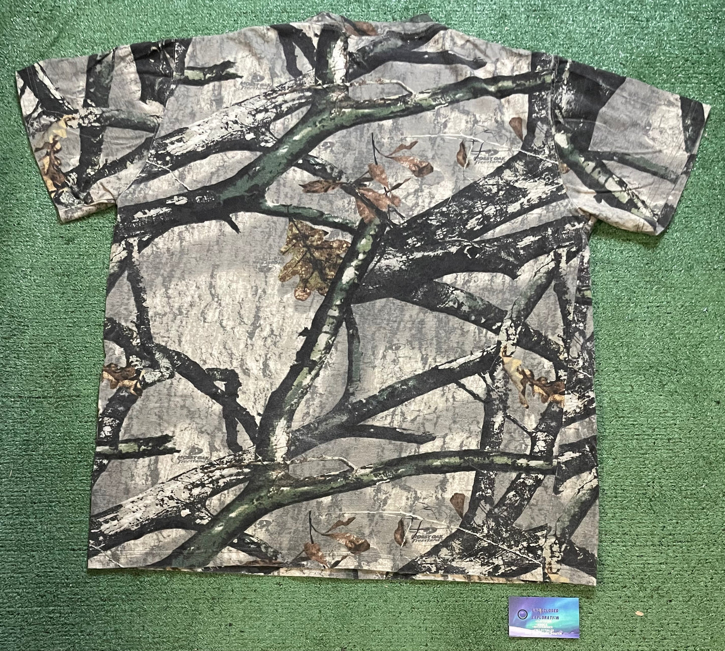 Vintage grey outdoor camo Russell camo tee