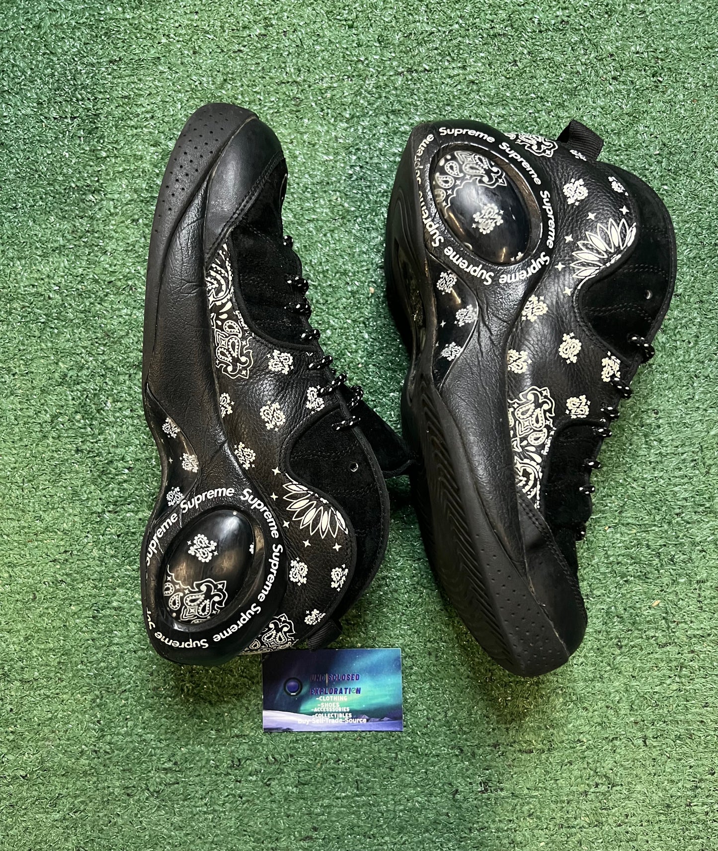 Nike air zoom flight 95 X supreme black paisley size 10.5men/12women