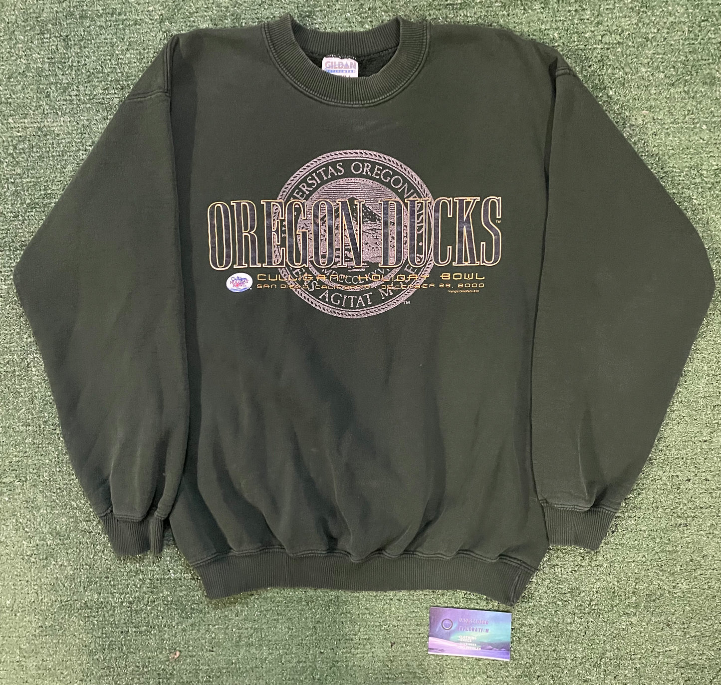 Vintage 2000s Oregon ducks cullingan holiday bowl crewneck